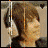 Four pixelated character portraits in a , each wearing headphones with visible audio waveforms and small heart symbols