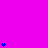 A bright magenta background with scattered blue pixelated heart shapes and arrow-like symbols in vertical arrangements.