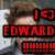 Pixelated image with red text overlays on a blurred background showing a person with brown hair.