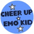 Static circular icon with blue background featuring bold dark text and three white stars.