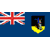 Static pixelated icon of a flag with Union Jack on left and shield emblem on right, blue background.
