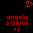 Red pixelated text and symbols on black background with orange heart outline above.
