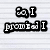 Black text on lined paper background with pixelated font, displaying phrases 'I promised I won't do it again' in two separate blocks.
