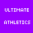 Four display 'ULTIMATE ATHLETICS' text in white pixelated font on purple and black backgrounds