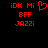 Red pixelated text and a heart symbol on a black background, with one version showing a heart and another showing a solid 'i' in the same position.