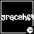 Black square icon with white text 'graceh6' and a small pixelated Pac-Man-like symbol at bottom right.