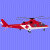 A split-screen contact sheet showing a red and white helicopter on blue background (left) and green text "Original Icons .com" on dark green background (right).
