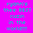 A static image with cyan text on a bright pink background, displaying 'ryann's theee BEST cuzin in the world!!!!' across multiple