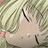A 48x48 pixel animated buddy icon featuring a close-up of an anime-style character with light green hair and closed eyes on the left, paired with text reading "Anime IM" and "COM" on a black background to the right.