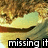Pixelated image of a boat on water with text reading 'missing it' at the bottom.