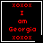 Four 48x48 pixel animated frames arranged in a contact sheet showing red text on black background with small white symbols changing per frame.