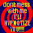 Four identical display yellow text on a red and blue spiral background with no visible motion changes