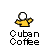 Animated contact sheet of a yellow stick figure icon with white head, holding a coffee cup, in various poses across 20 frames on gray background.