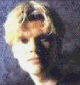 six shows a person with changing hair color and facial expressions against a blue background