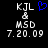 Pixelated text and symbols on black background with blue heart symbol in top center.