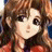 Pixelated static image of a cartoon character with brown hair and dark eyes, wearing a red top against a blurred background.