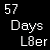 Pixelated shows four with text '57 Days L8er' and three distinct head-and-shoulders portraits of a person in varying poses
