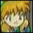 A 48x48 pixel buddy icon featuring a cartoon character with blonde hair and green clothing on the left, paired with "Anime IM" text in white pixelated font on black background to the right.