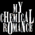 Animated sequence showing My Chemical Romance band members in various poses with text and logo elements.