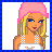 Pixel art contact sheet showing a blonde female character in various poses with text frames reading "good girls" and "lie too!" on white backgrounds.