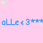 Pink background with repeating blue text and green stars, static image.