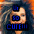 A four- shows a person with long dark hair; top display text overlays while bottom show the face without text