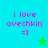 Pixelated text 'i love ovechkin =]' in pink on cyan and green backgrounds with a small star icon.