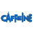Three blue pixelated text frames of 'CAFFEINE' on gray background arranged in contact sheet layout with slight animation differences between frames.