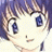 A pixelated anime-style character face with blue hair and large eyes on the left, next to a black background with white text reading "Anime IM" above smaller stylized text "cOw" on the right.