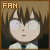 Pixelated anime-style character with brown hair and glasses, wearing a white shirt and dark tie under a light-colored jacket.