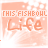 A static contact sheet of 25 identical frames showing a peach-colored icon with 'THIS FISHBOWL Life' text over a watercolor background, displayed in a 5x5 grid on a gray transparency background.