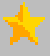 A yellow star with orange gradient transitions to red and pink segments, then deconstructs into fragmented shapes against gray background.