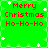 Green background with red text reading "Merry Christmas Ho-Ho-Ho" and scattered white snowflakes in a