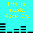 Cyan background with yellow pixelated text repeating 'Life is music. Rock On.' and black audio equalizer bars in a static layout.