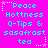 A static image with a bright pink background displays repeated text in cyan pixelated font, surrounded by white star and dotted-line borders.