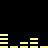 Yellow rectangular bars of varying heights arranged in horizontal on a black background, with no visible text or additional elements