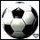 A soccer ball with black and white , featuring a small heart symbol in the bottom right corner that changes color across frames