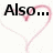 Black text on white background with pink heart outlines and a small black heart icon.
