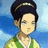 Pixelated character with dark updo and green-yellow garment against blue sky, next to green background with yellow text "Tough Princess".