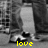A grayscale animated sequence shows a figure in motion with yellow text changing across frames.