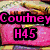 A four- of pixelated text and imagery with pink and black text on varied backgrounds