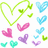 Pixelated heart-themed buddy icon with green, pink, blue, and purple hearts on white background; black text overlays display 'John <33', '5.6.08', and 'nwlu'.