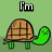 Pixelated turtle with brown shell and green limbs on light green background, text above reads 'I'm' and 'so', below reads 'awkward'.