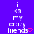 Pixelated text on purple background with pink heart symbol, showing animation change in heart color.