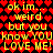 Pixelated text on a red heart-patterned background with yellow and black lettering.