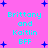 Pixelated cyan text on pink background with blue stars, repeating 'Brittany and Kaitlin BFF' in two