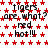 Red star pattern background with repeated black text 'tigers are what? red hot!!!' in a