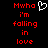 Red pixelated text on black background with white heart symbol above 'Mwho' in left , identical right