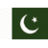 A 48x48 pixel buddy icon featuring a split design with the Pakistani flag on the left and text on the right, displayed as part of an animated contact sheet frame.