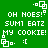 Green background with white pixelated text and symbols repeating in a pattern
